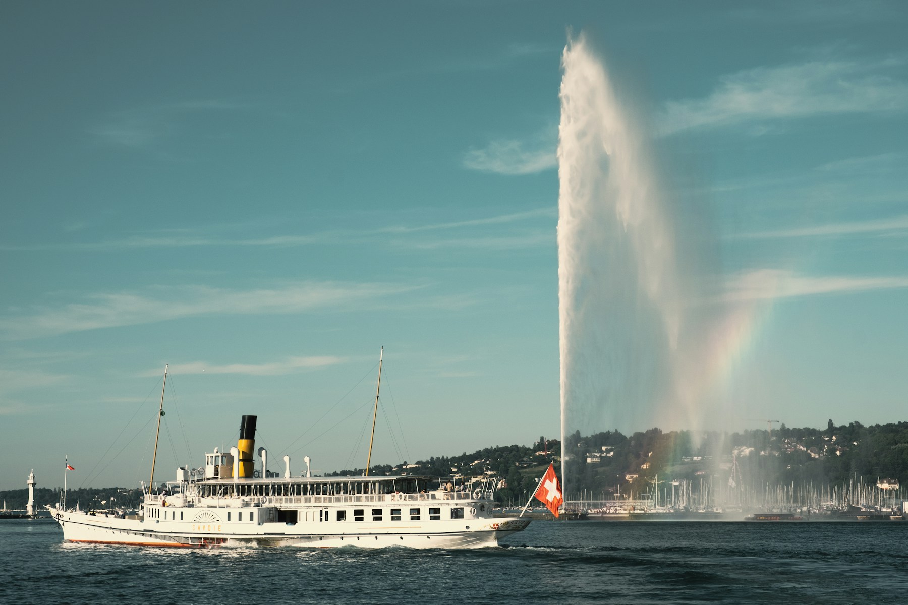 Rives du lac Léman entre Évian et Lugrin, zone d'intervention de GH Services